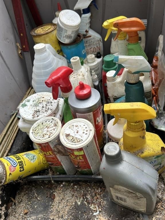 Lot of Gardening and Yard Chemicals