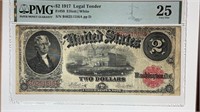 1917 $2 United States Legal Tender VERY FINE