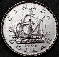 Canada Silver Dollar 1949