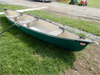2010- 16'  Pelican Fiberglass Canoe W/2 Oars
