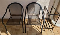 Metal/Iron Chairs with Stand (3 pcs)