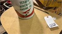 1 Unopened Can Of Texaco Aircraft Oil. Has Dent
