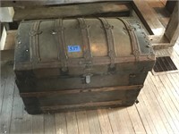 Antique Dome Top Shipping Trunk