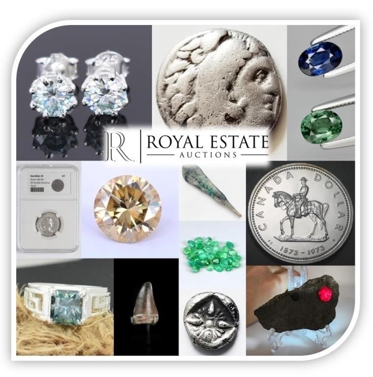 Collector Sale | Jewelry Gemstones Coins Ancients Fossils +