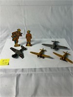 Vintage Kid's Toys Military Planes and Men