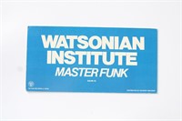Vintage WATSONISN INST Master Funk PROMO  Display