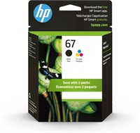 SR1895  HP 67 Black/Tri-color Ink 2-pack