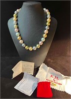 KJL 2009 Inaugural Simulated Pearl Necklace COA