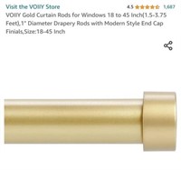 MSRP $25 Gold Curtain Rod