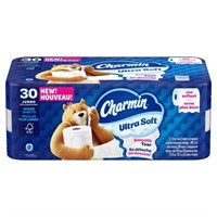 30-Pk Charmin Ultra Soft Toilet Paper Jumbo Rolls