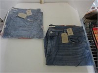 2 Pairs Sz 20W Levi Jeans