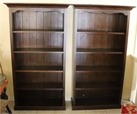 Matching Wooden Bookcases