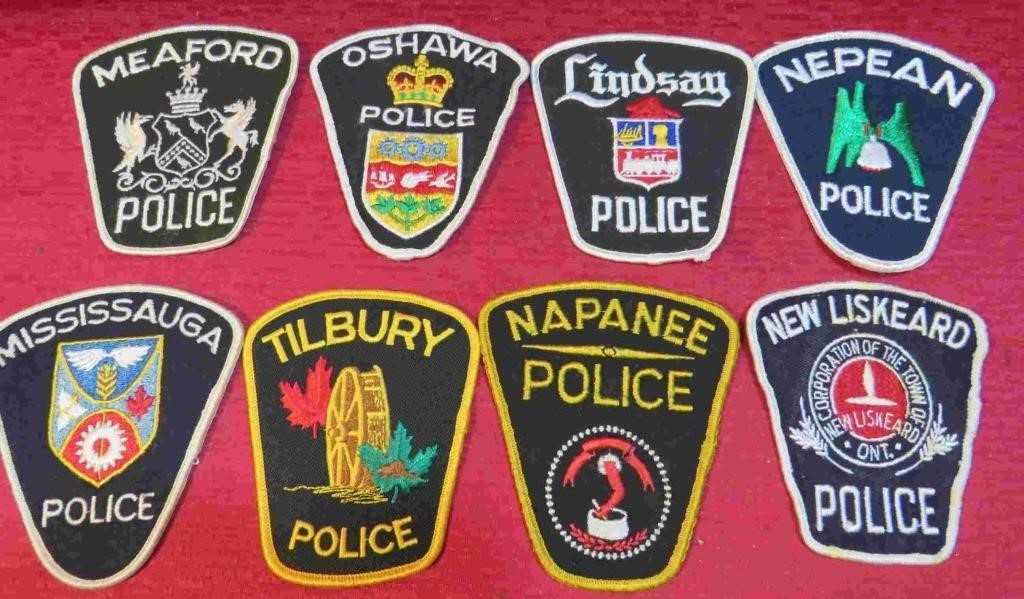 Ontario Canada 8 Police Officer Patches Napanee++