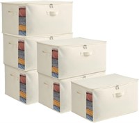 6-Pack Large Canvas Comforter Storage Bags