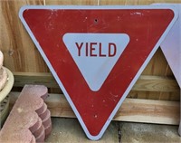 Yield Sign, Metal, one sided