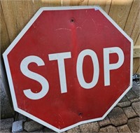 Stop Sign, Metal, One Side