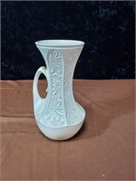 McCoy floral design vase approx 9 inches tall