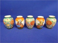 (5) Occupied Japan Miniature Vases