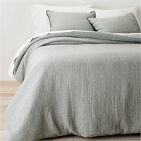 Full/Queen Textured Chambray Cotton Comforter $129