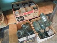 3 Boxes Blue Canning Jars
