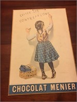 Chocolat Menier vintage poster 16.5x24.5 inches