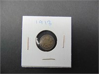 1913 Canadian Five Cent Coin