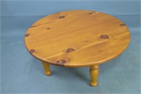 Round Pine Coffee Table