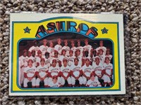 1972 Topps MLB Astros team card