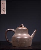 Chinese Hand Made Zisha Teapot,Mark