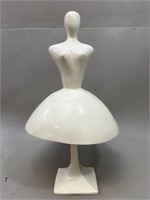 Dillard's White Metal Ballerina Sculpture