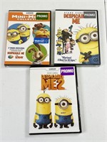 Lot of 3 Promo DVDs - Despicable Me - Sealed