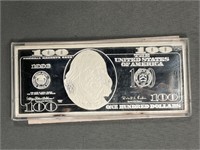 4 Troy oz Silver $100 Bill