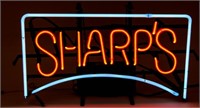 Sharps Beer 2 Color Neon Sign