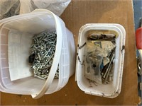Two Buckets of Screws & Misc Hardware