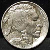 1914-D Buffalo Nickel, High Grade Key Date Coin