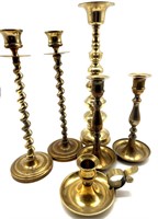 Brass Candle Holders 3”-12” Tall