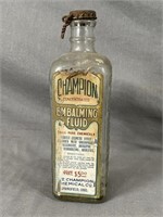 Champion Embalming Fluid Bottle