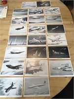 22 x Vintage DOUGLAS Aircraft Spotter Photos