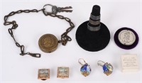 1893 World's Fair JEWELRY RINGS LOCK & CUFF STUDS