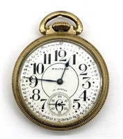 Waltham 21 Jewels Pocket Watch 2” (Runs)