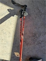 Pair of Ski Poles Red