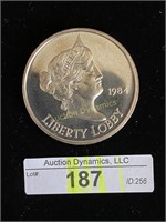 'Liberty Lobby, 1984' 1oz Silver Round
