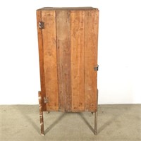 Crate Converted to Primitive Cabinet