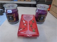 2  6" Lavender Candles , 2 pack Vine markers