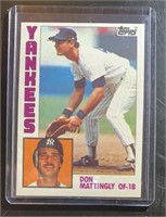 1984 Topps Don Mattingly Rookie Card Mint
