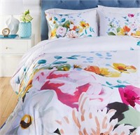 A&L 300TC Floral Duvet Set Queen