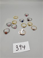 Assorted Rings. Lot Of 12