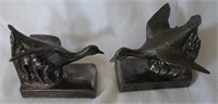 PAIR OF HEAVY FIGURAL BOOKENDS