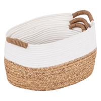 Seville Classics Hyacinth Baskets, 3-piece Set