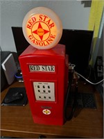 Vintage Red Star Gas Pump Phone